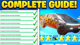 How To COMPLETE ALL SUMMER ROAD TRIP CHALLENGES in Fortnite! (Earn XP in Creator Made Islands DAY 8)