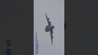 THE BEST EVER RUN & BREAK C-17 GLOBEMASTER III RAF BRIZE NORTON #skimthefence