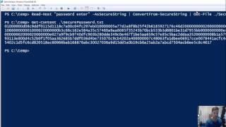 Powershell | Storing secure passwords with Secure Strings PSCredential