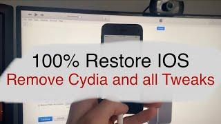 How to Remove Cydia and all Tweaks | IOS Restore | 2021