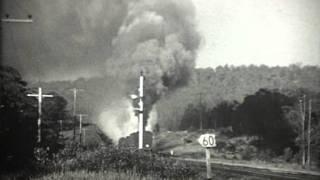 60 class Garratts double-head up Fassifern Bank - Winter, 1968