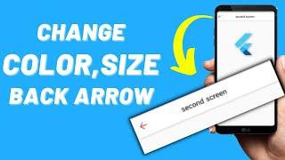 How to change the appBar Back Button Color in Flutter