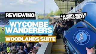 Reviewing Wycombe Wanderers hospitality inside Woodlands Suite 