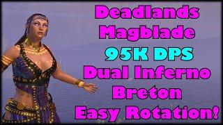 ESO► Magicka Nightblade 95K DPS Easy rotation! (Deadlands)
