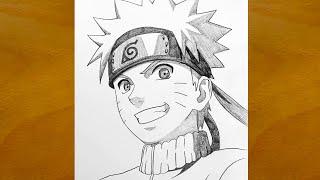 How to Draw Naruto Uzumaki Step by Step || Easy Anime Sketch Tutorial || Pencil Art Showcase