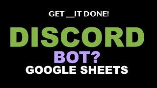 Post to Discord from Google Sheets