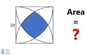 What Is The Area? HARD Geometry Problem