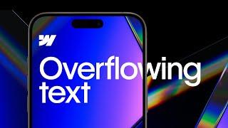 Prevent Overflowing Text in Webflow