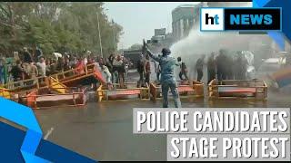 Watch: Bihar Police lathi-charge, use water cannons on protestors in Patna