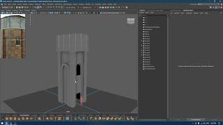 Maya Environment Modeling Tutorial - Tower Environment Modeling in Autodesk Maya 2024 pt.1