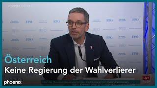 Österreich: FPÖ-Chef Herbert Kickl zu seinem Programm „Österreich ehrlich regieren“ | 07.01.2025