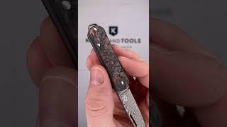 Fox Vulpis FX-VPDAM108-DMCO Damaststahl Balbach Damast, Fatcarbon, limited edition pocket knife