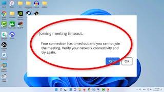 Fix ZOOM - Join Meeting Timeout Error. Your Connection Has Timed Out Error | Windows 11/10/8
