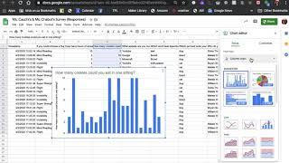 Create Graphs/Charts Using Google Form Data