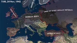 Magna Europe - World War 2 - HOI4 Timelapse Part 1