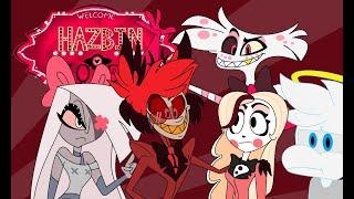 Light cartoon react Hazbin Hotel "all character in demon town"