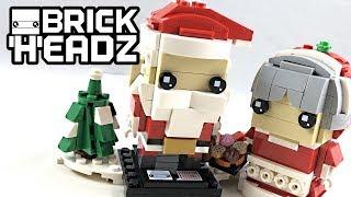 LEGO BrickHeadz Mr. & Mrs. Claus review! 2018 set 40274!