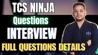 TCS Ninja Interview Experience | Latest TCS 2 Interview | TCS Ninja | Interview Questions