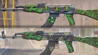 AK-47 Green Laminate Sticker Crafts - CS2 Skins