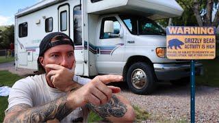 RV CAMPING IN GRIZZLY BEAR COUNTRY!  (Full-time Rv Camper Van Life)