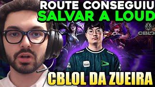 ROUTE FAZENDO O MAIOR 1V9 DA HISTÓRIA - CBLOL DA ZUEIRA - MYLON REACT