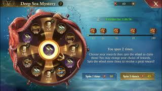 DEEP SEA MYSTERY EVENT 1/22 - SPIN THE WHEEL DAY 3 : GUNS OF GLORY RTS/MMO/F2P/WAR/CITY BUILD