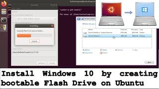 Remove Ubuntu and Install Windows using Flash Drive