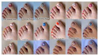 20 Easy toe nail art designs compilation || Huge nail art designs compilation 2023