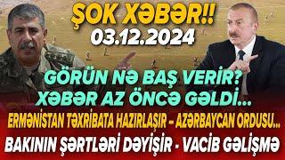 TƏCİLİ! Vacib xəbərlər 03.12.2024 (Xəbər Bələdcisi) xeberler, son xeberler bugun 2024