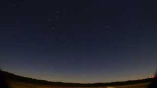 Time-lapse video of the night sky