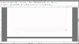 How to add page numbers, styles and a table of contents in Open Office