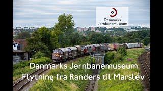 Danmarks Jernbanemuseum - Flytning fra Randers til Marslev 13-19 juli 2024