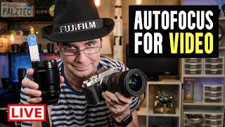  pal2tech LIVE WORKSHOP! Autofocus Settings for Video - Fujifilm