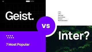 The 7 Most Popular Fonts for UI/UX in 2024