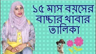 ১৫ মাস বয়সের বাচ্চার খাবার  তালিকা কেমন হবে?  Nutritionist Aysha Siddika | Kids and Mom