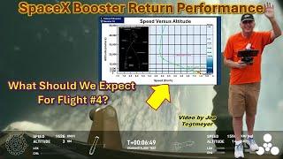 Starship Booster return Performance Assessment and What to Expect for Flight 4