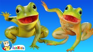 Five Little Speckled Frogs | Nursery Rhymes & Kids Songs | IshKids