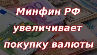 Минфин России увеличит покупку валюты. Курс доллара.