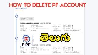 How can I Delete MY PF Service History |