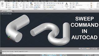 Sweep Command in AutoCAD 3D