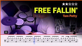 [Lv.03] Free Fallin' - Tom Petty () Pop Drum Cover with Sheet Music