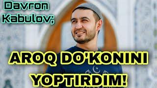 Davron Kabulov Million - jamoasi Boshchisi Aroq Do'konini yoptorgani haqida gapirdi / Даврон Кабулов