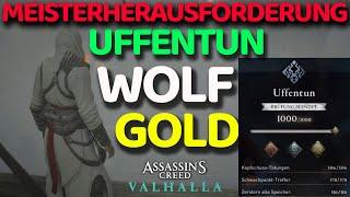 Assassins Creed Valhalla Uffentun Gold Meisterherausforderung Wolfsprüfung Wolf Prüfung Bogen Tipps