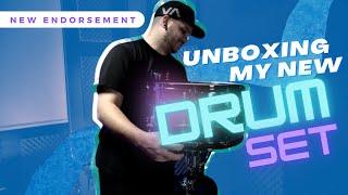 MY BRAND NEW DRUM SET | Unboxing // Demo (Endorsement Reveal!)