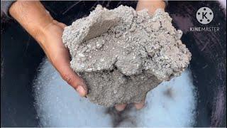 Gritty sand big chunks big shape water crumbling #sandcement