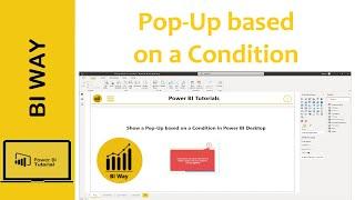 Show a Pop-Up based on a Condition in Power BI