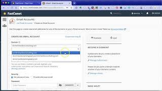 Two Minute Blog Tech - Create eMail Accounts - Fast Comet