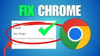 FIX Google Chrome Something Went Wrong Error