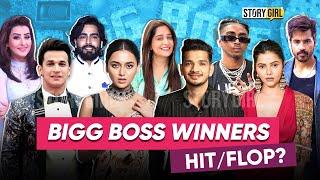 BIGG BOSS KE WINNERS KA CAREER FLOP OR HIT?CAREER AFTER BIGG BOSS | MUNAWAR FARUQUI | RUBINA | BB18