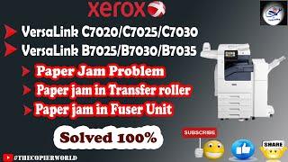 How To Resolve a Paper Jam Problem Xerox C7020/7025/7030 || XEROX Machine Paper JAM Problem - SOLVE